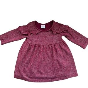 Wonder Nation Infant Baby Girl 12M Burgundy Maroon S
Sparkle Metallic Dress